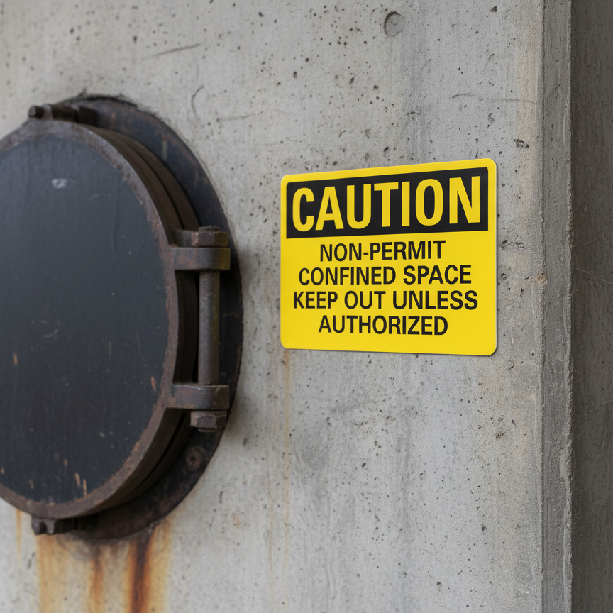 Caution Non-Permit Confined Space Keep Out - Image 2