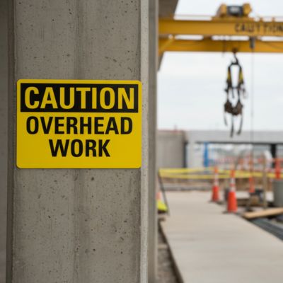 Caution Overhead Work