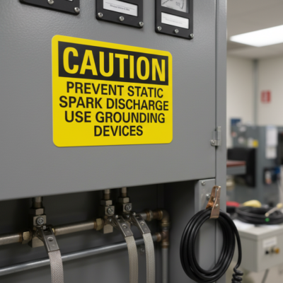 Caution Prevent Static Spark Discharge Use