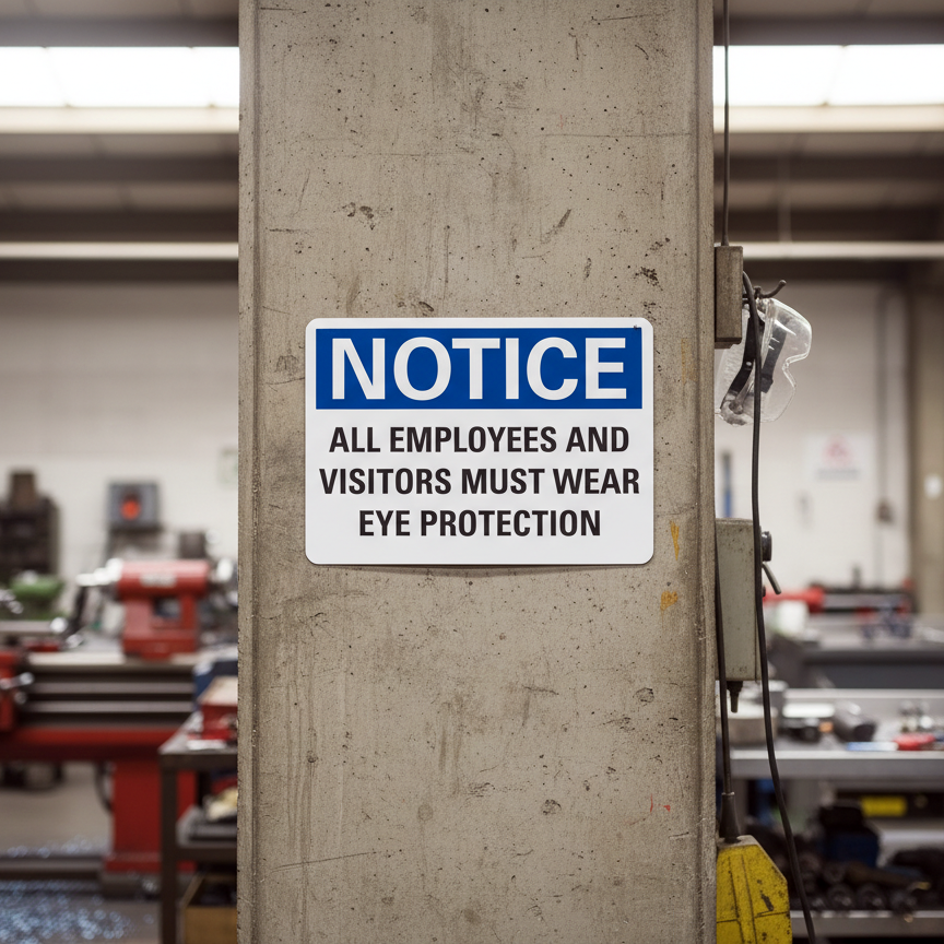 Notice All Employees And Visitors Must Wear - Image 2