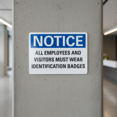 Notice All Employees And Visitors Must Wear