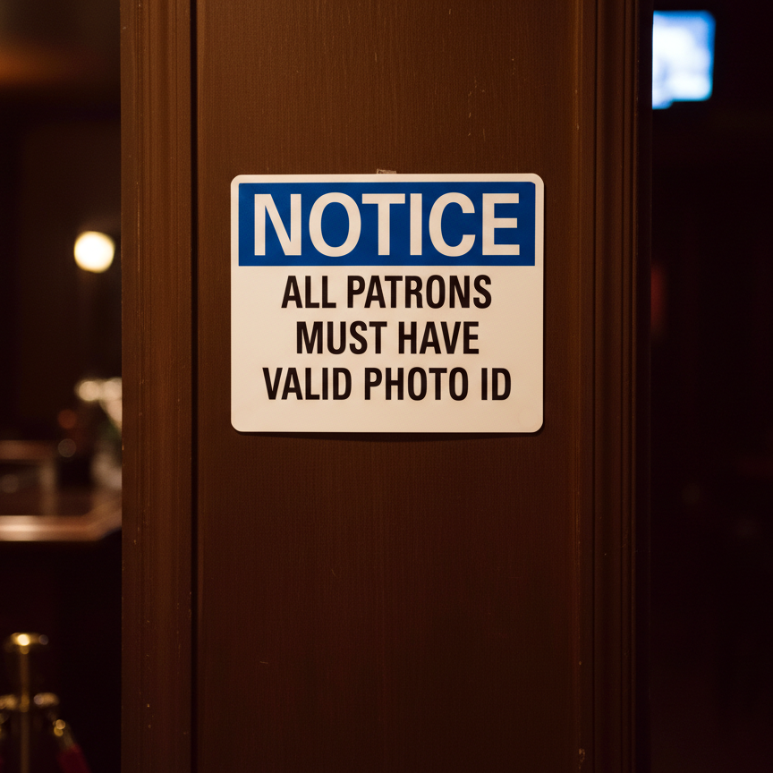 Notice All Patrons Must Have Valid Photo Id - Image 2