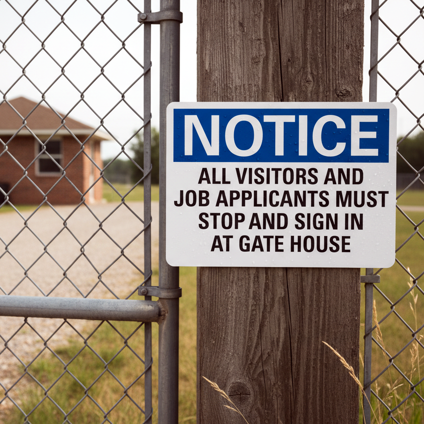 Notice All Visitors And Job Applicants Must - Image 2