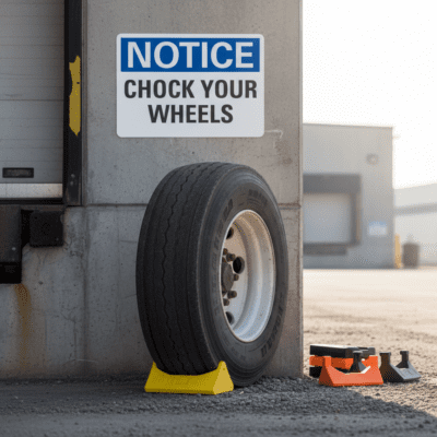 Notice Chock Your Wheels