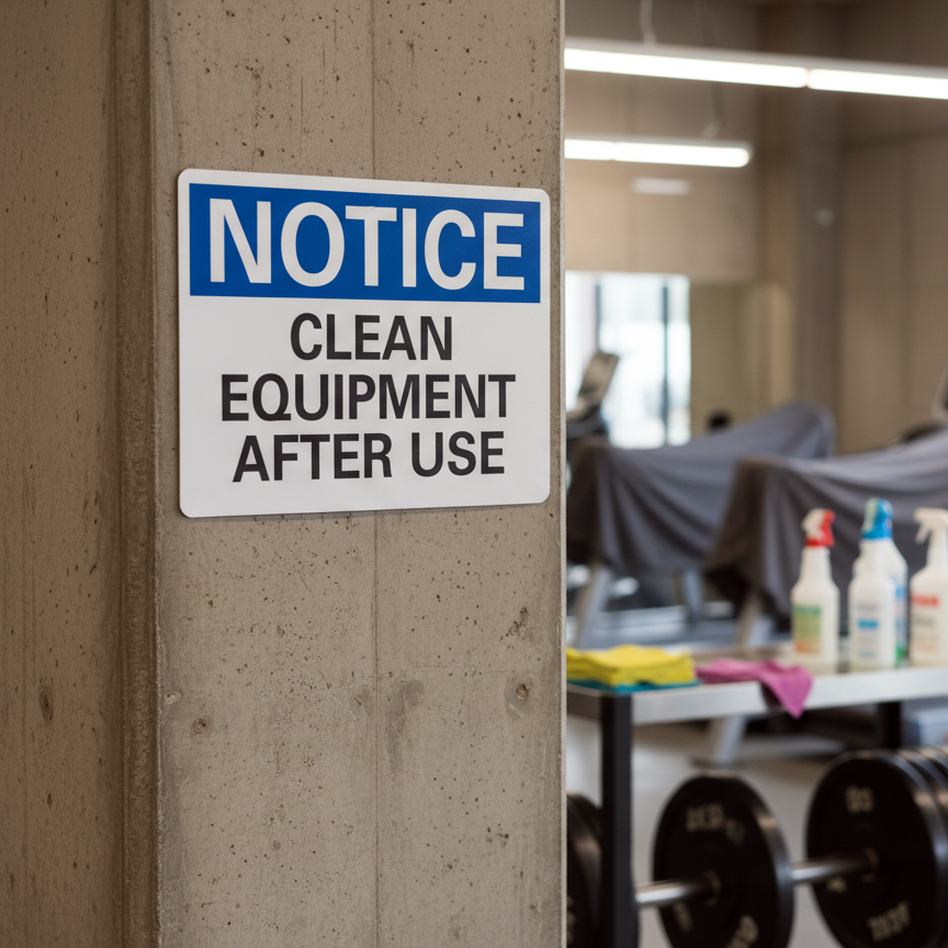 Notice Clean Equipment After Use - Image 2
