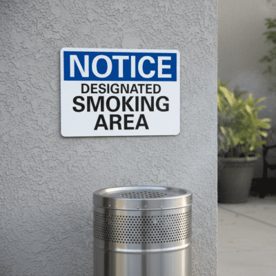 Notice Designated Smoking Area