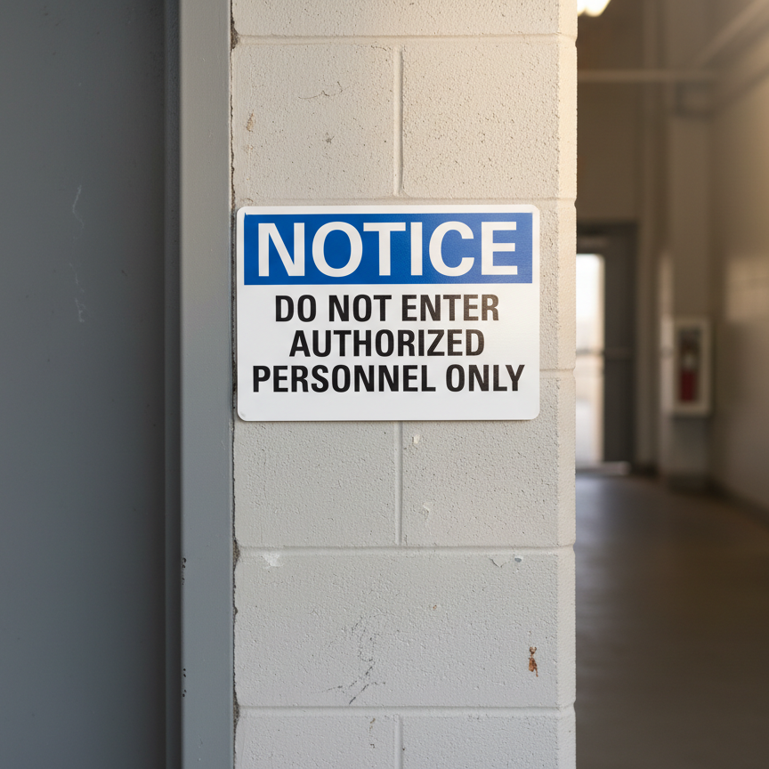 Notice Do Not Enter Authorized Personnel Only - Image 2