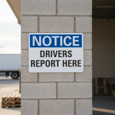 Notice Drivers Report Here