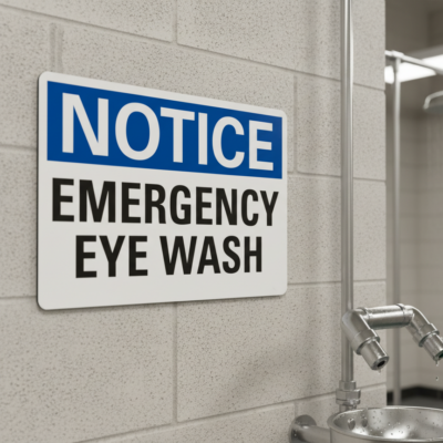 Notice Emergency Eye Wash