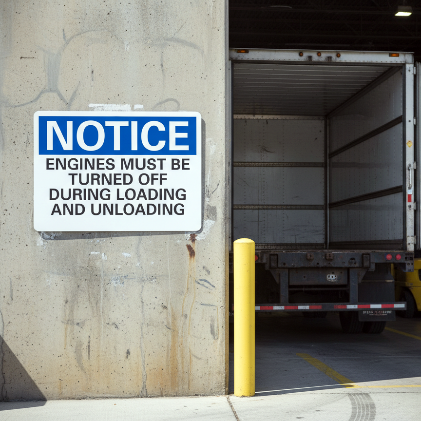 Notice Engines Must Be Turned Off During Loading - Image 2