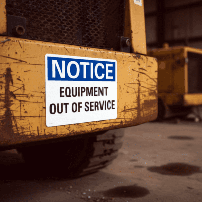 Notice Equipment Out Of Service