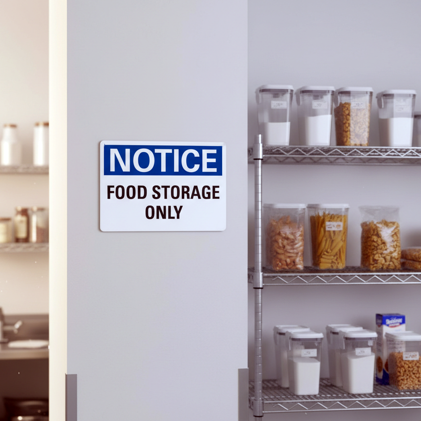 Notice Food Storage Only - Image 2