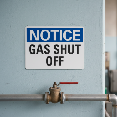 Notice Gas Shut Off