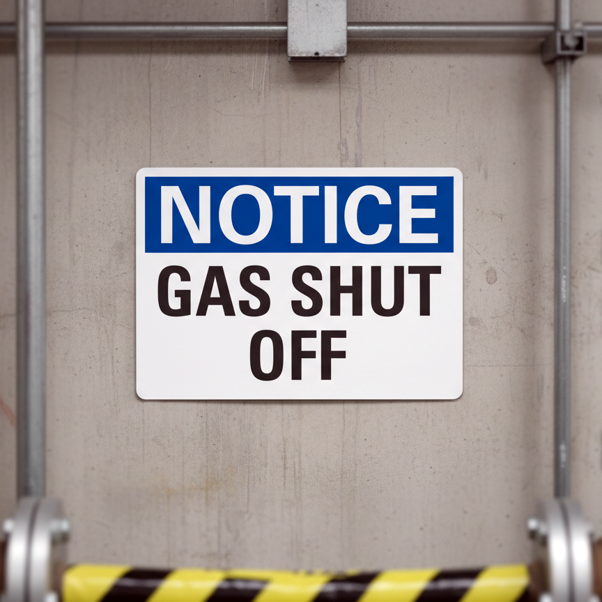 Notice Gas Shut Off - Image 2