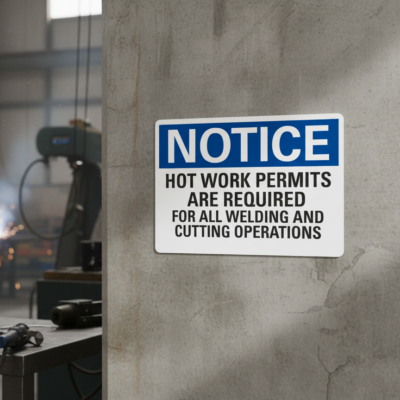 Notice Hot Work Permits Are Required For All