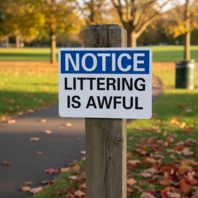 Notice Littering Is Awful