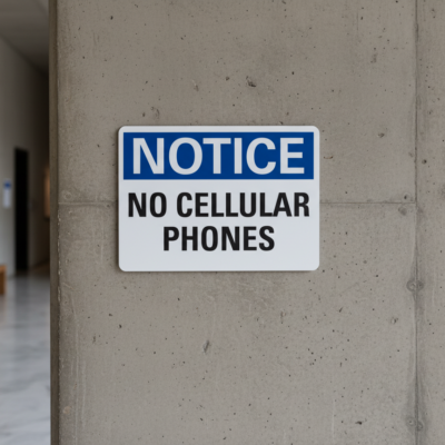 Notice No Cellular Phones