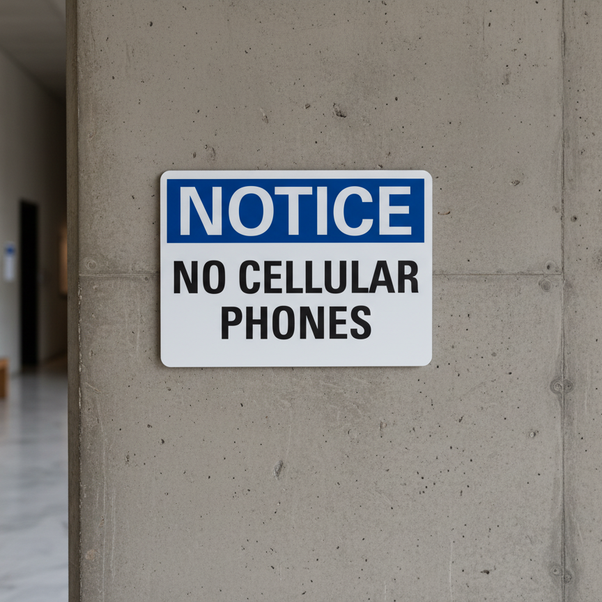 Notice No Cellular Phones