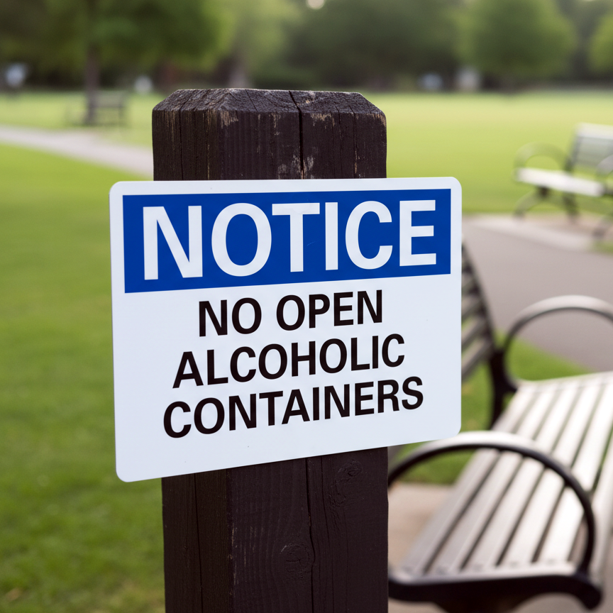 Notice No Open Alcoholic Containers - Image 2