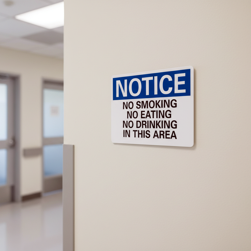 Notice No Smoking No Eating No Drinking In - Image 2