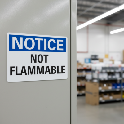 Notice Not Flammable