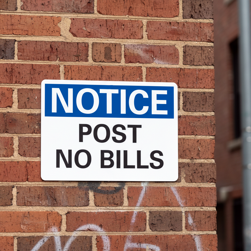 Notice Post No Bills - Image 2