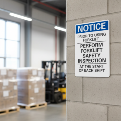 Notice Prior To Using Forklift Perform Forklift