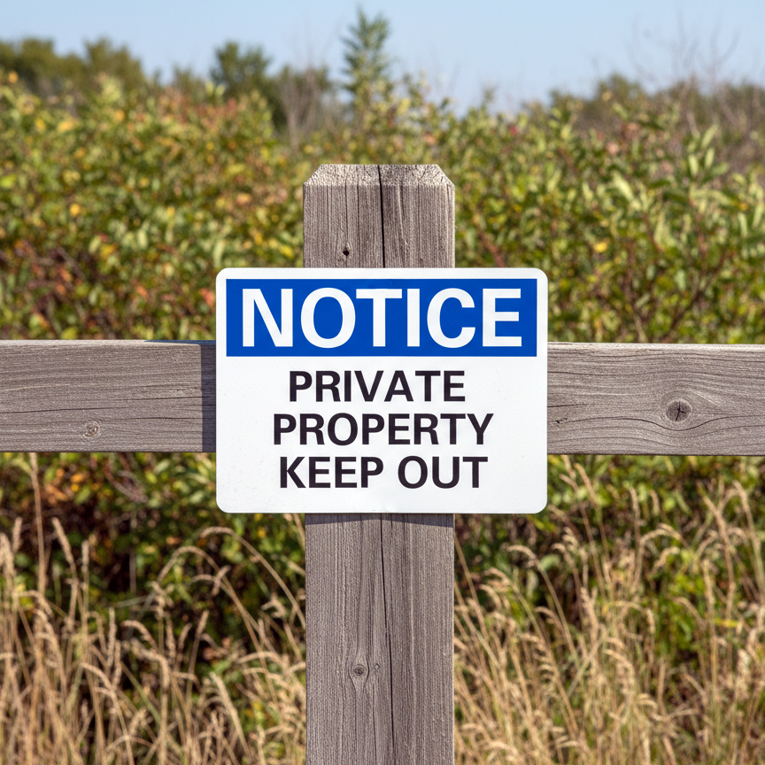 Notice Private Property Keep Out - Image 2