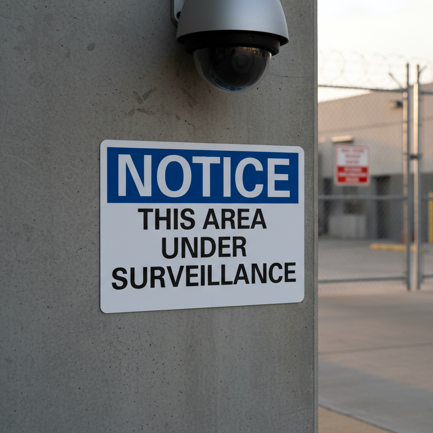 Notice This Area Under Surveillance - Image 2