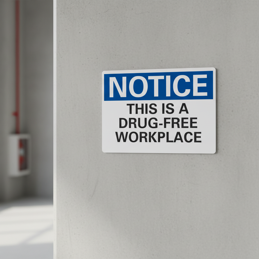 Notice This Is A Drug-Free Workplace