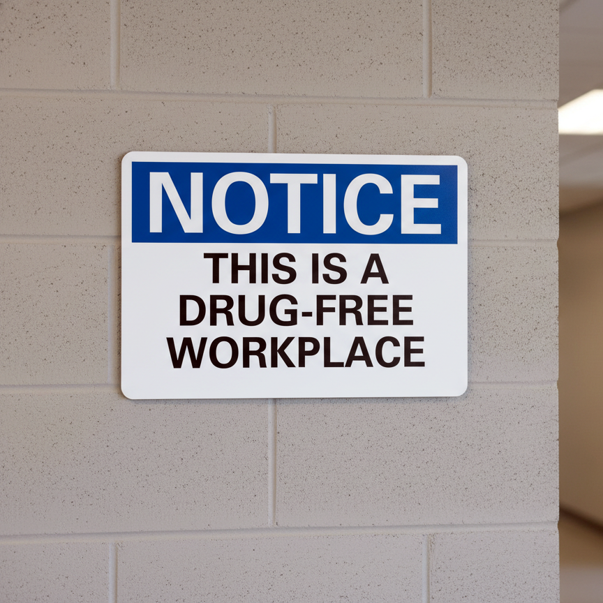 Notice This Is A Drug-Free Workplace - Image 2
