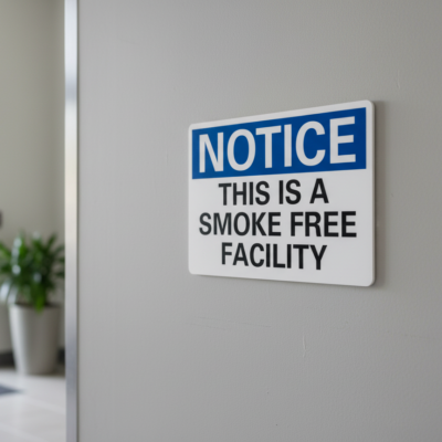 Notice This Is A Smoke Free Facility