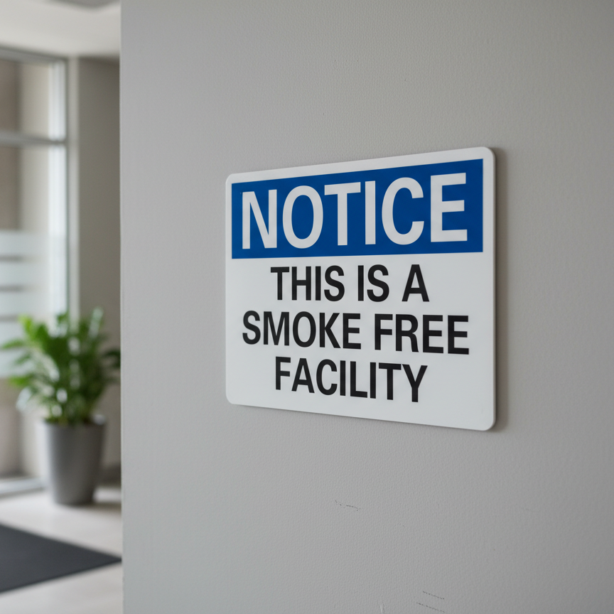 Notice This Is A Smoke Free Facility - Image 2