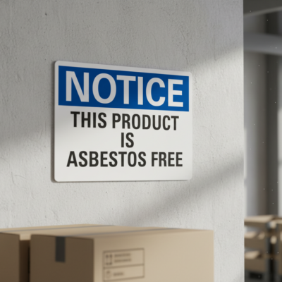 Notice This Product Is Asbestos Free