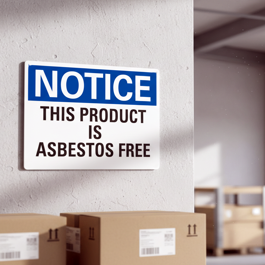 Notice This Product Is Asbestos Free - Image 2