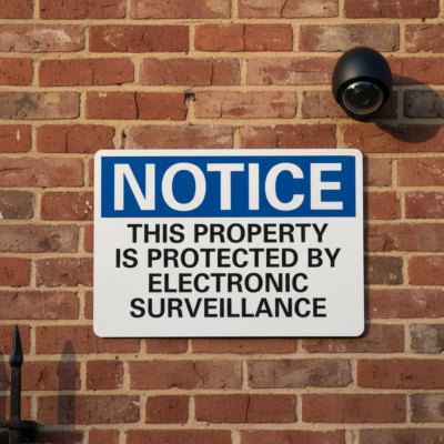 Notice This Property Is Protected By Electronic
