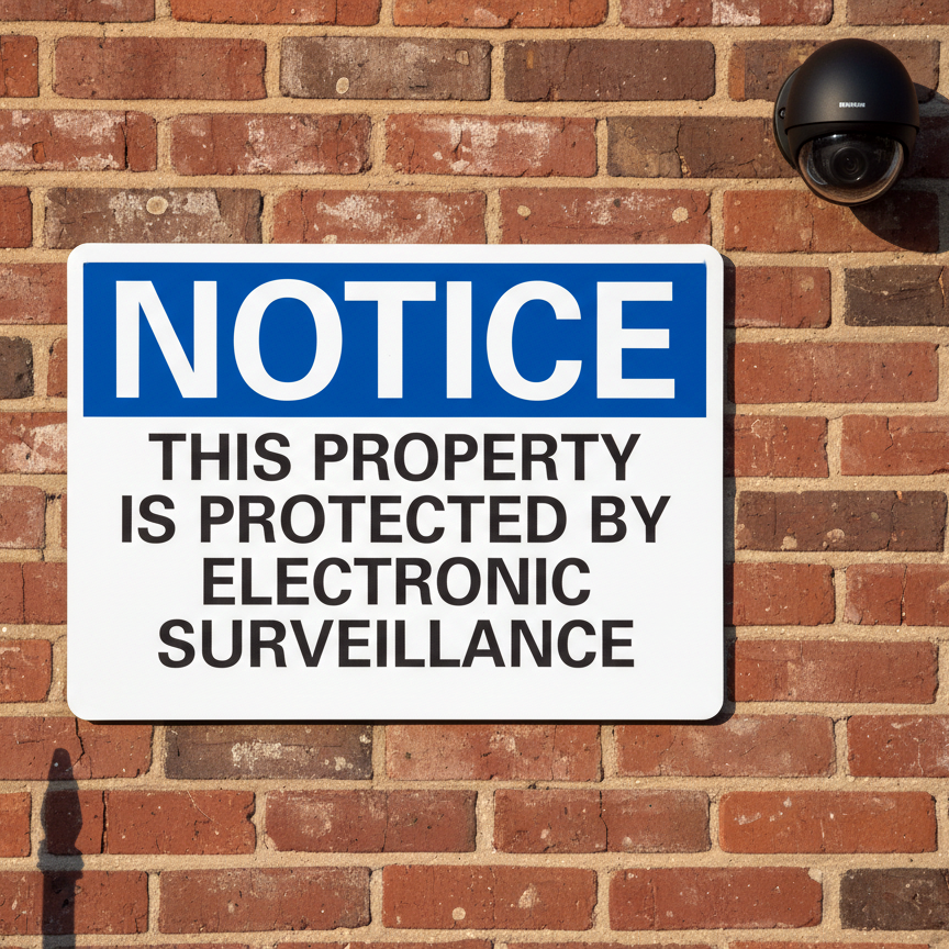 Notice This Property Is Protected By Electronic - Image 2