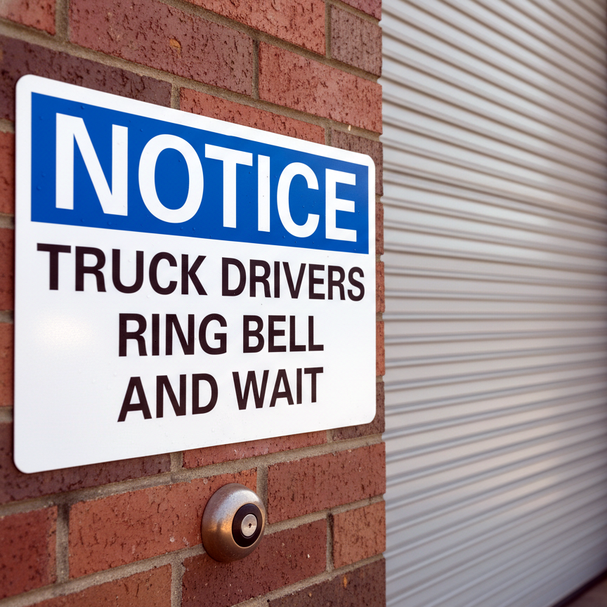 Notice Truck Drivers Ring Bell And Wait - Image 2