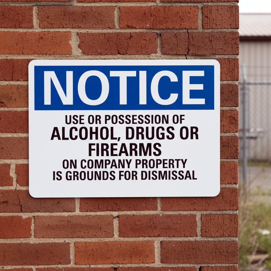 Notice Use Or Possession Of Alcohol, Drugs Or - Image 2