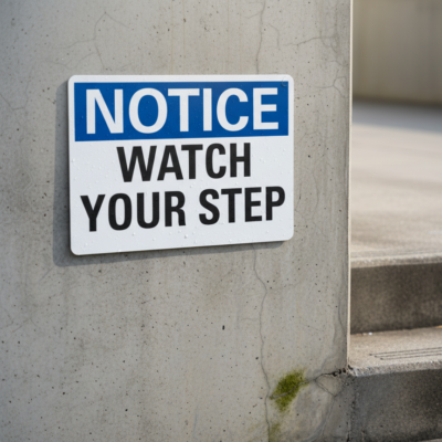 Notice Watch Your Step