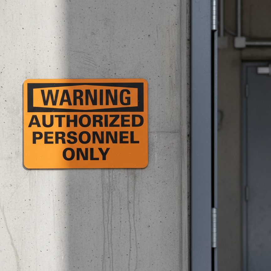 Warning Authorized Personnel Only