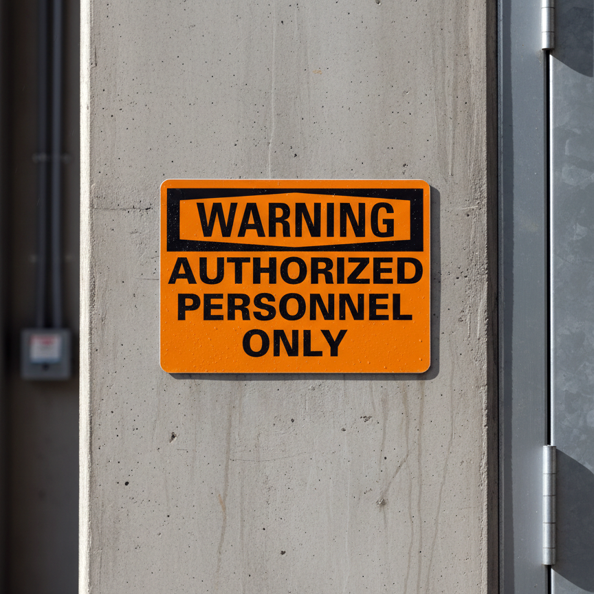Warning Authorized Personnel Only - Image 2