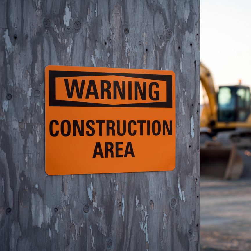 Warning Construction Area - Image 2