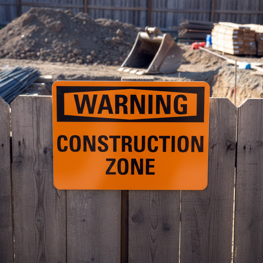 Warning Construction Zone - Image 2