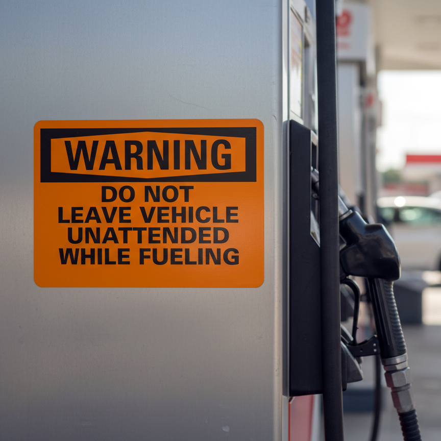 Warning Do Not Leave Vehicle Unattended While - Image 2