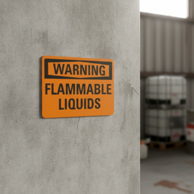 Warning Flammable Liquids