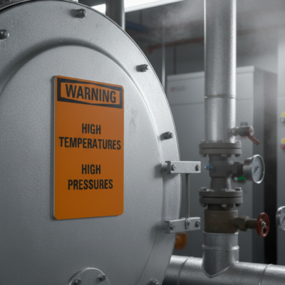 Warning High Temperatures High Pressures