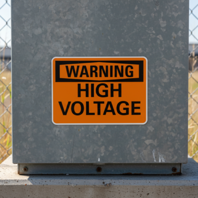 Warning High Voltage