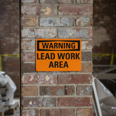 Warning Lead Work Area