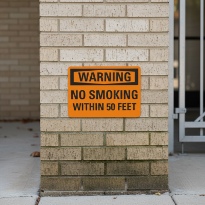 Warning No Smoking Within 50 Feet